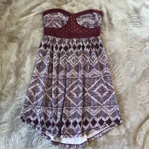 Strapless Roxy summer dress